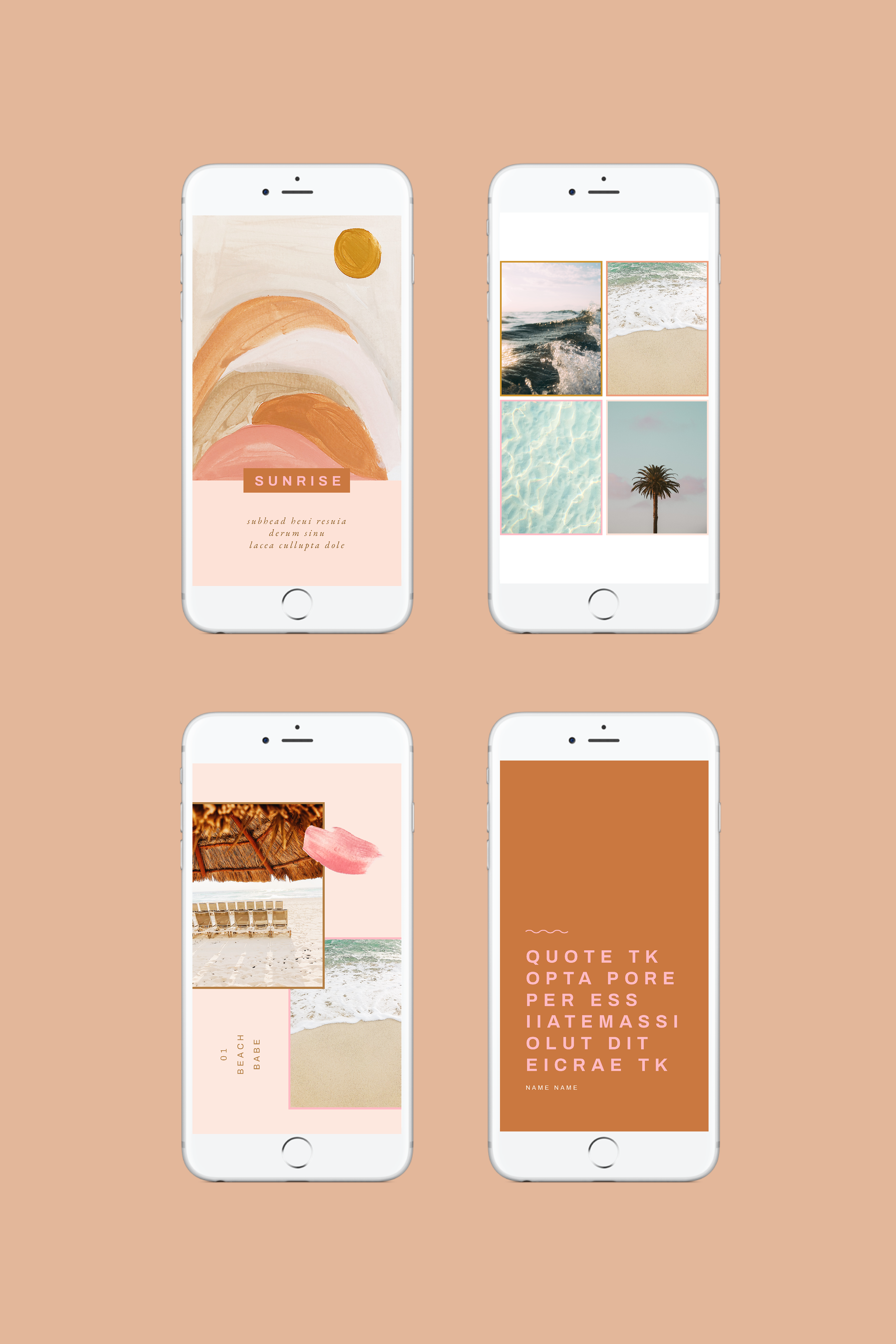 Sunrise Series Instagram Story Template Brighten Made