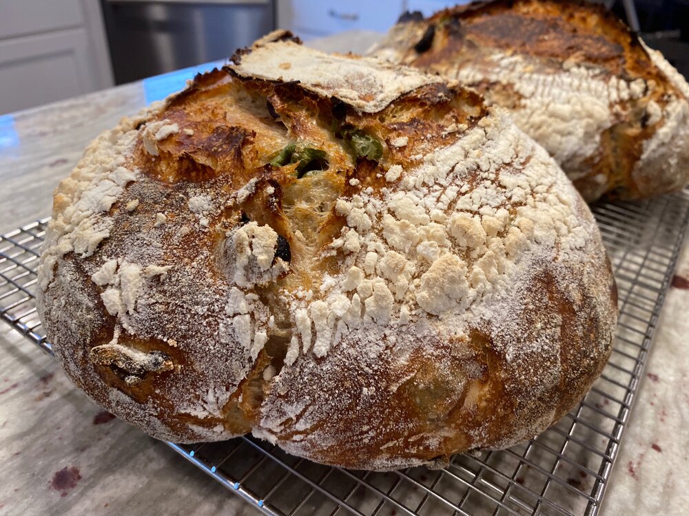 Sourdough Bread with Olives