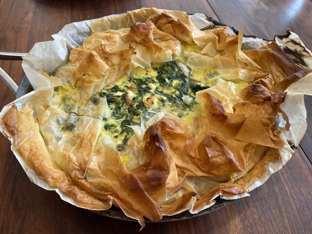 Spinach and Feta Pie a la Spanakopita