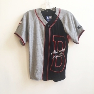 chicago bulls button up jersey