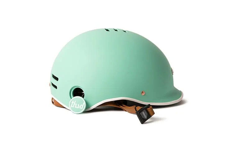 teal bike helmet