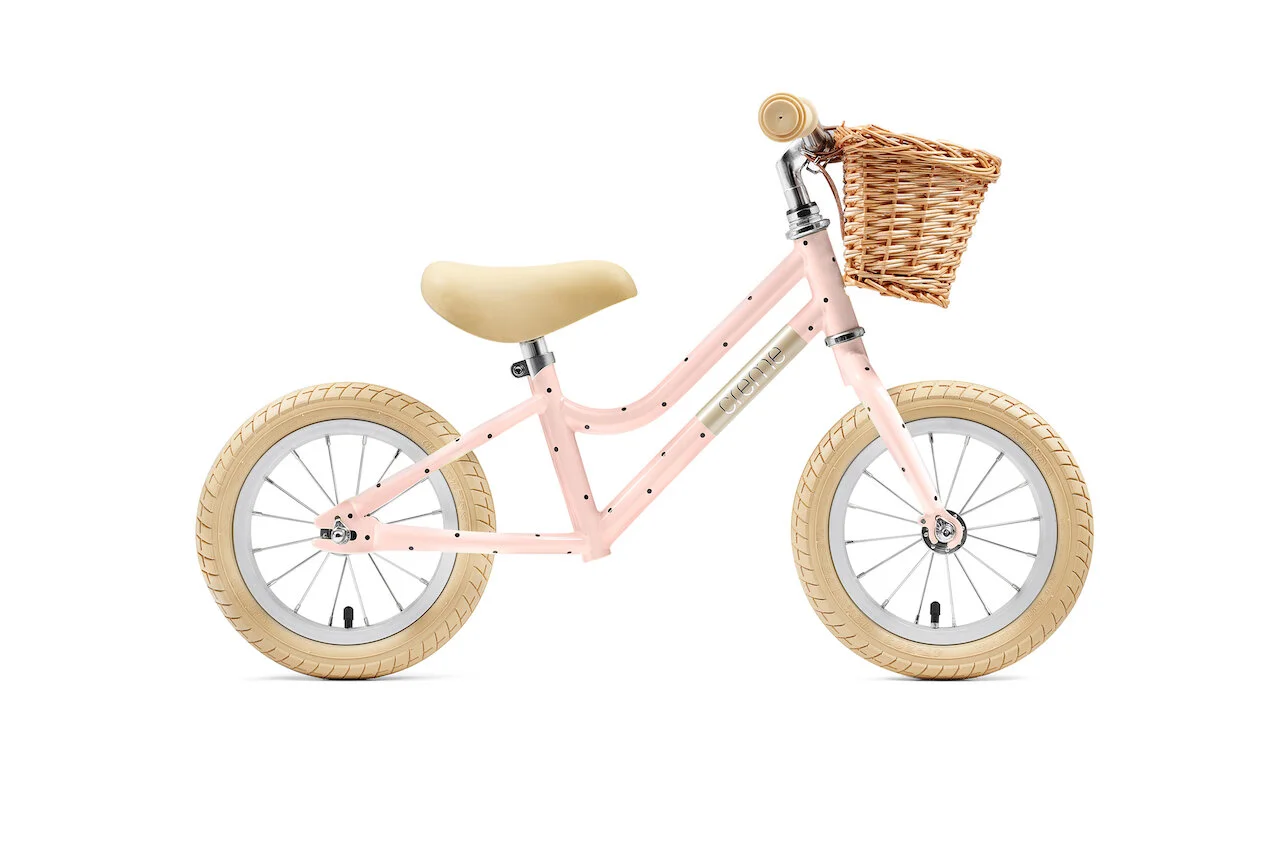 girls balance bike with basket