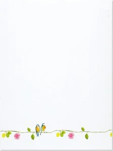 Printable Bird Stationery
