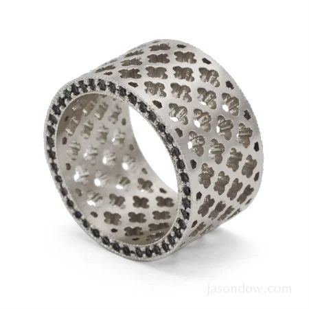 Jali Eternity Ring - 12mm — Jason Dow Jewelry