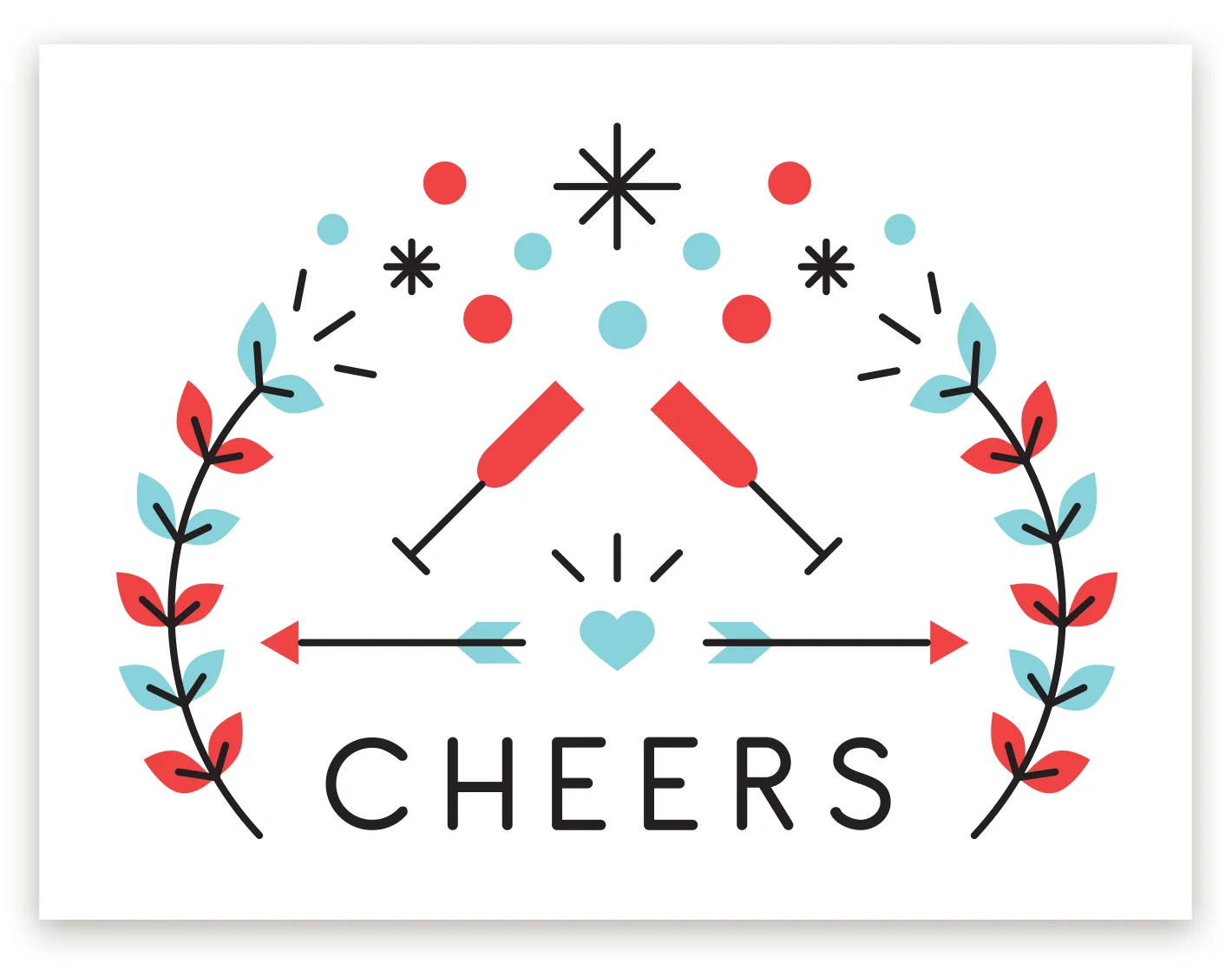 Wedding Card Cheers Happy Hour Co