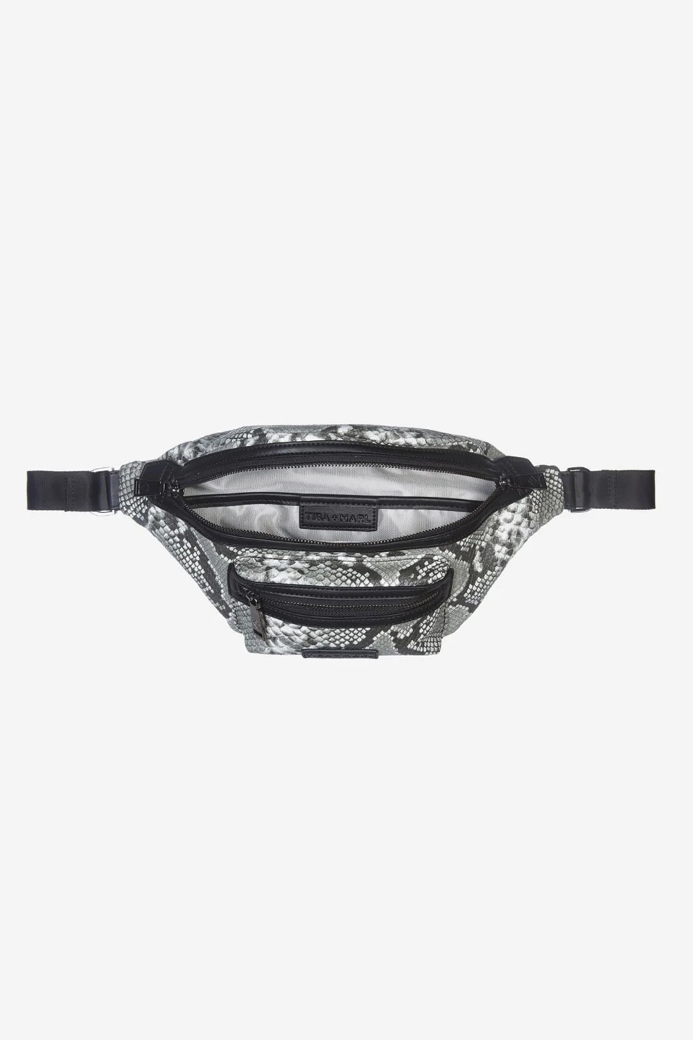 snake print bum bag