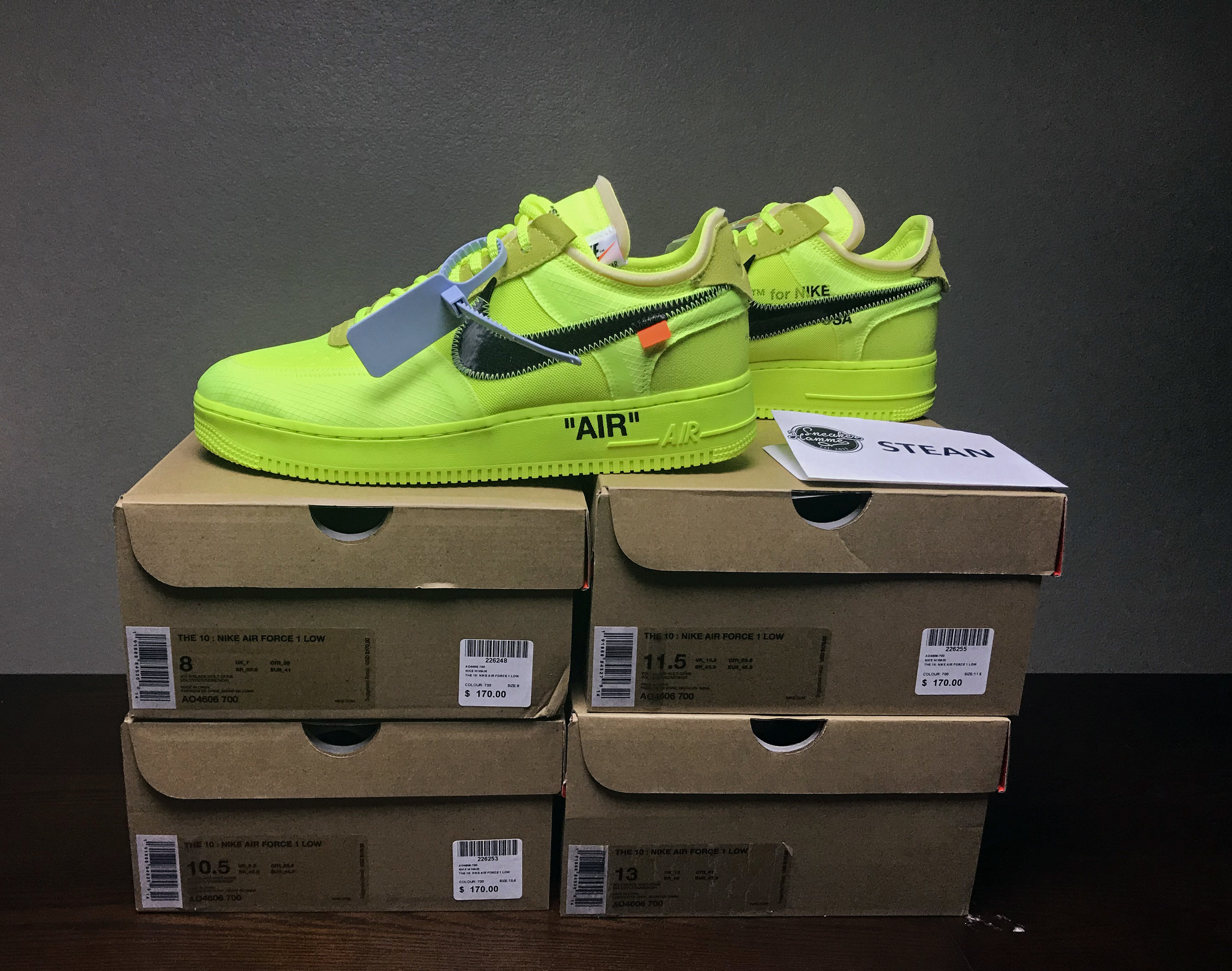 air force 1 off white box