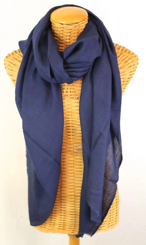 navy blue cashmere shawl