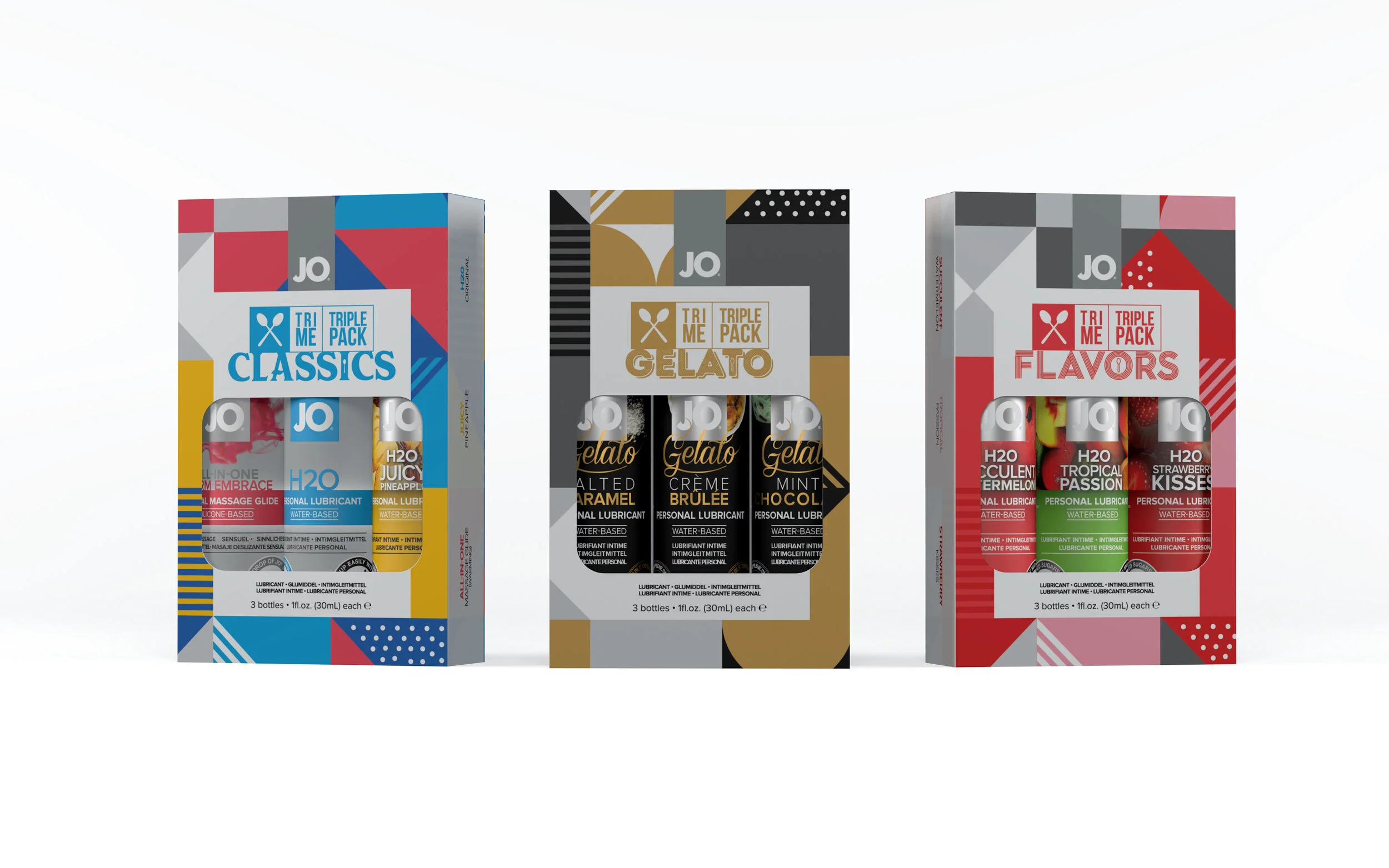 Набор оральных лубрикантов System JO Tri-Me Triple Pack Neapolitan, 30 мл х 3 шт JO10063 - System JO - Оральные смазки - Купить