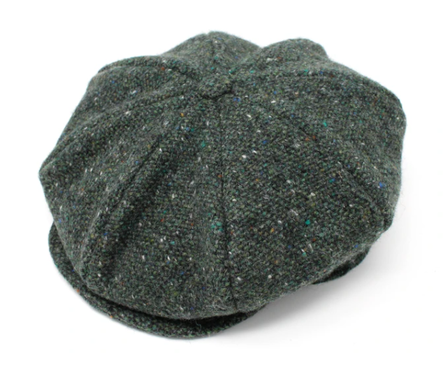 8 Piece Salt-n-Pepper Tweed Cap from Hanna Hats of Donegal — Irish Moon