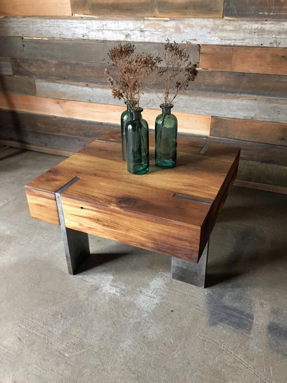Small Square Modern Reclaimed Wood Coffee Table What We Make Small Square Modern Reclaimed Wood Coffee Table What We Make