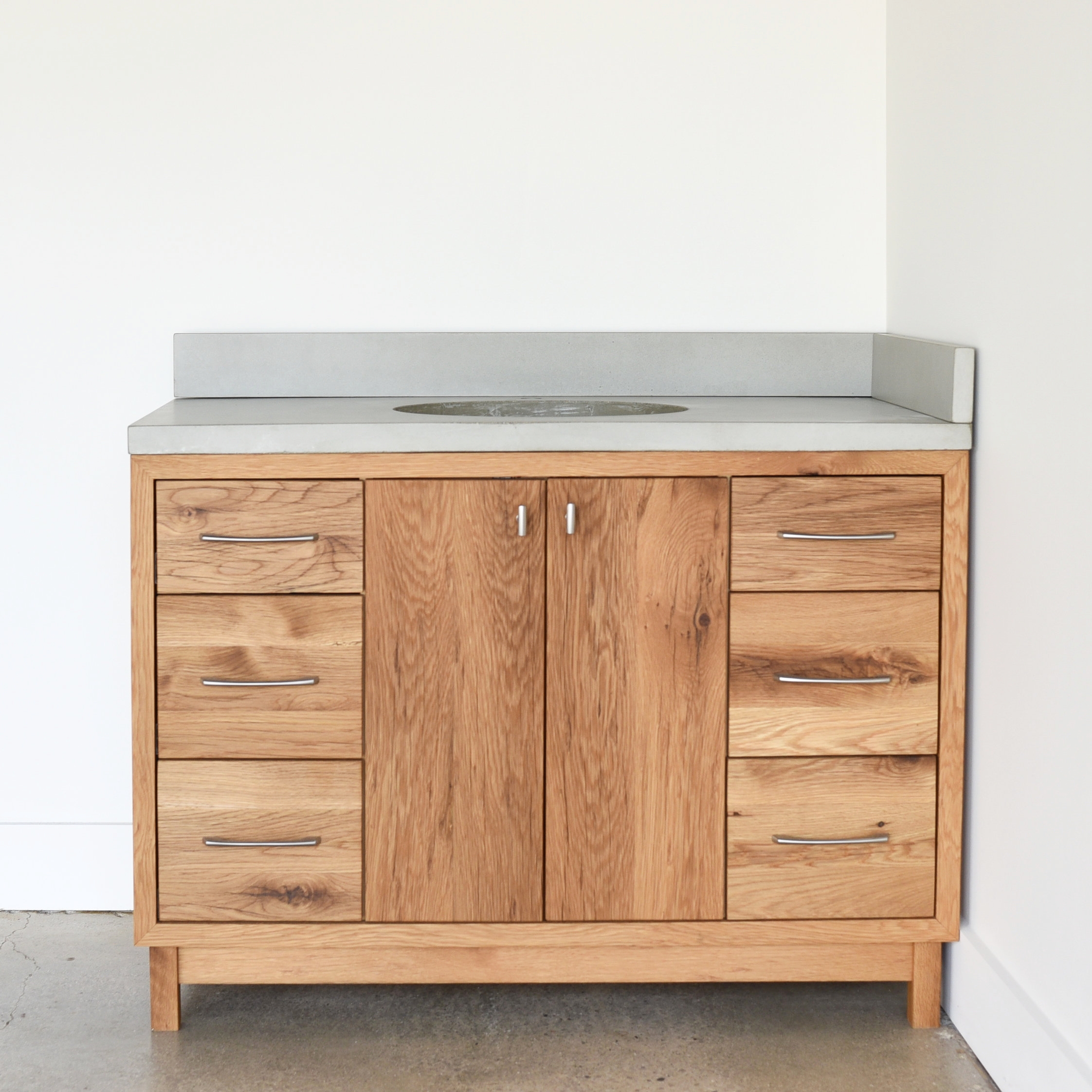 48 Modern Reclaimed Wood Vanity Single Sink What We Make