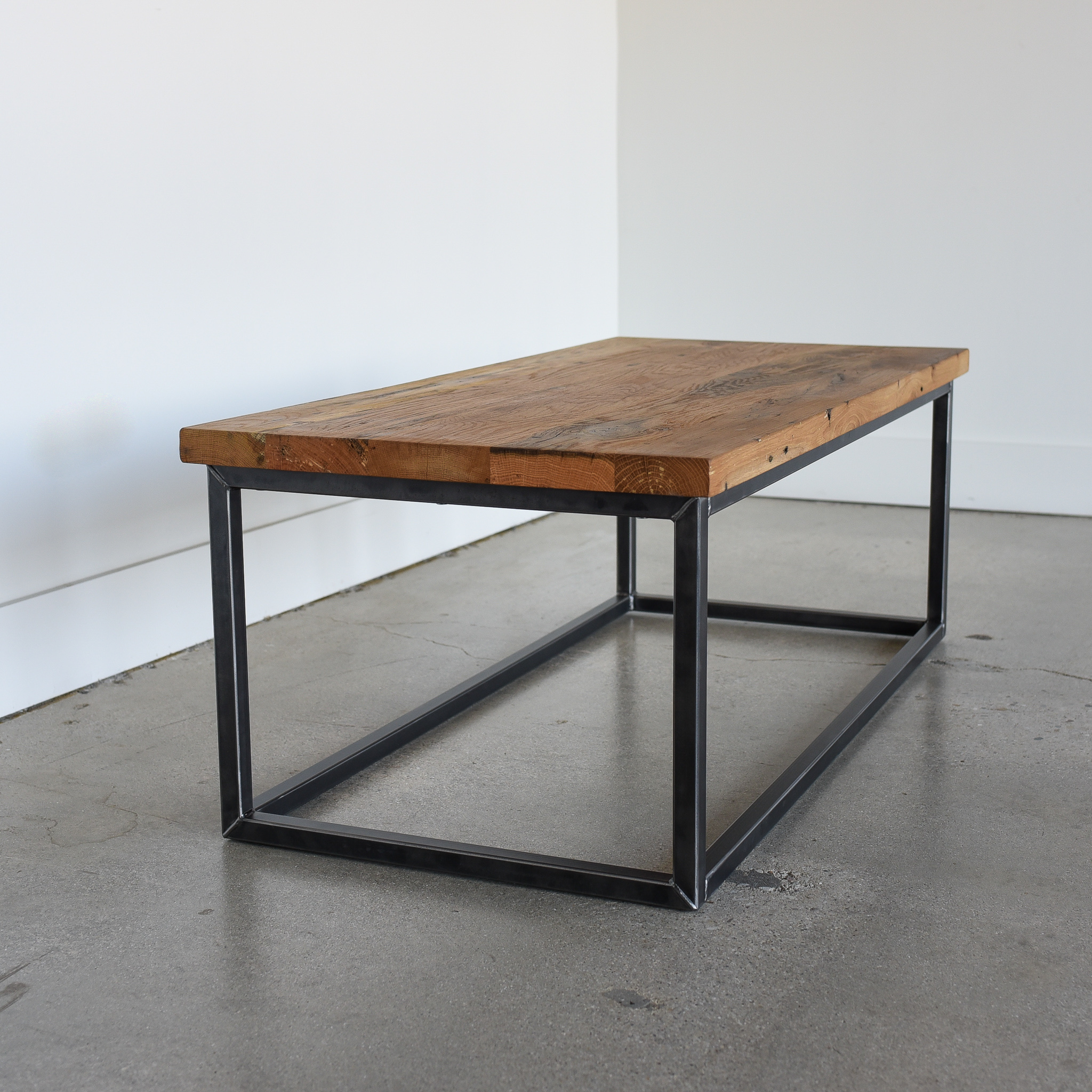 Reclaimed Wood Box Frame Coffee Table What We Make