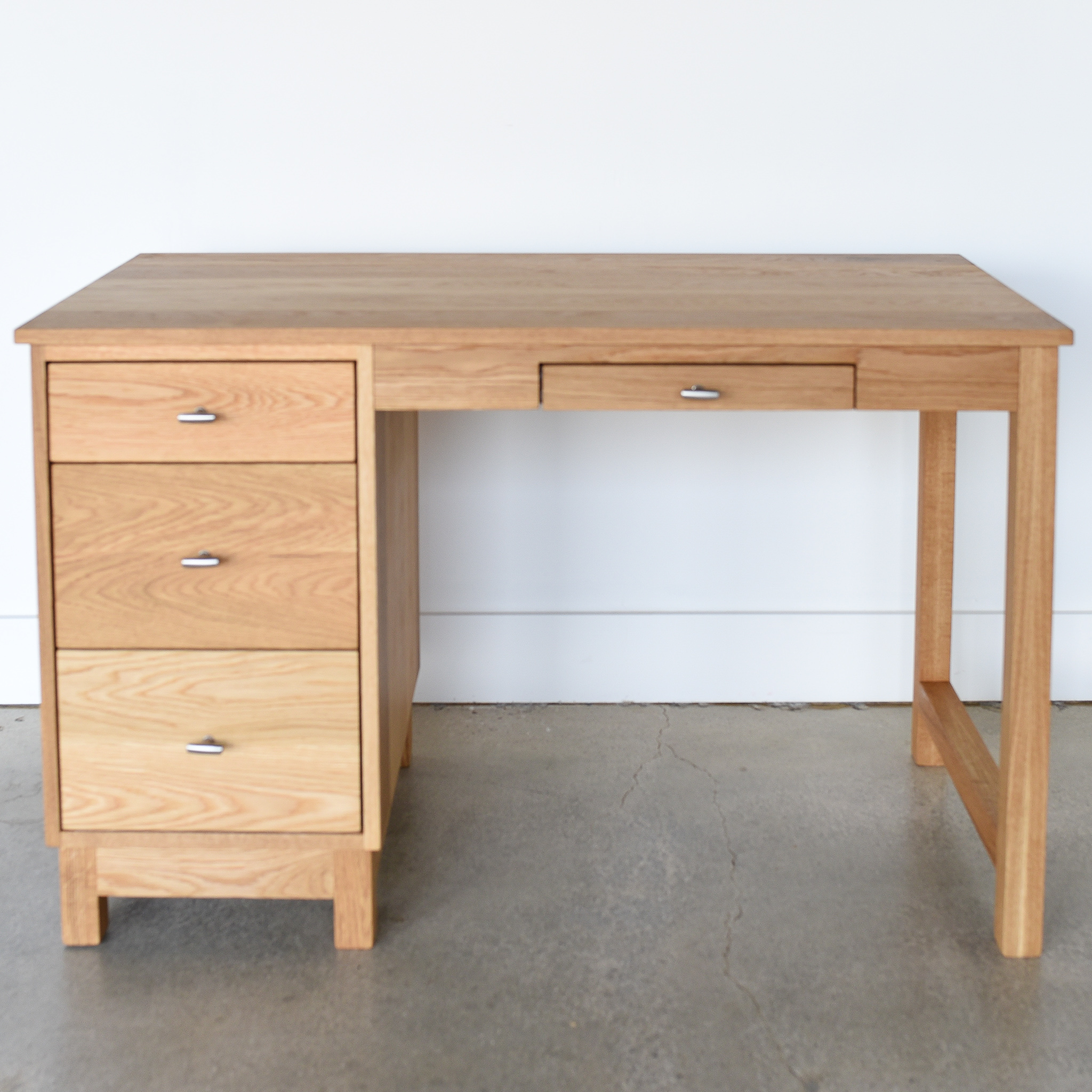 Macie White Oak Desk What We Make