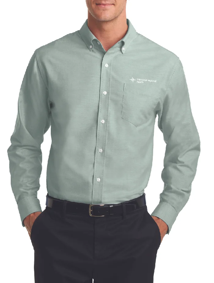 green oxford shirt mens