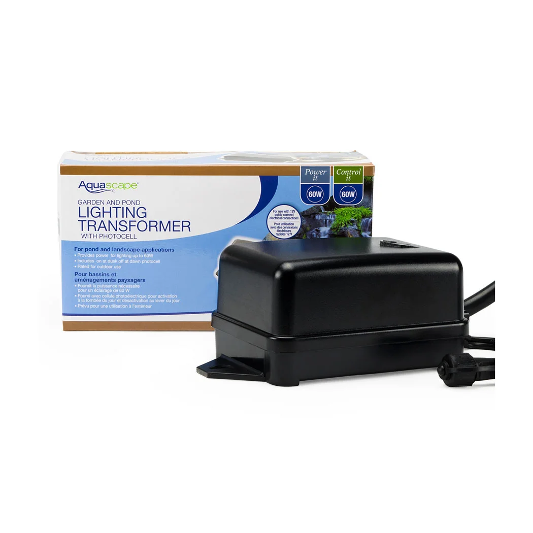 Aquascape Transformer W Photocell 60 Watt 12v Black Lagoon Aquascape Transformer W Photocell 60 Watt 12v Black Lagoon