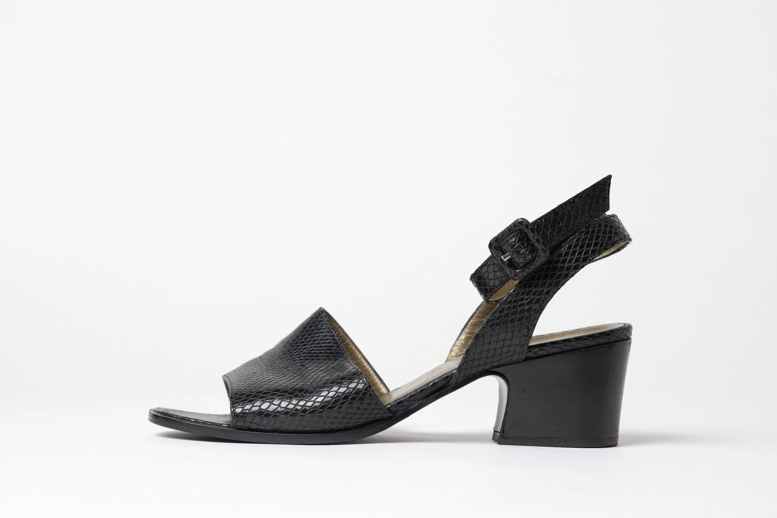 saint laurent snake heels