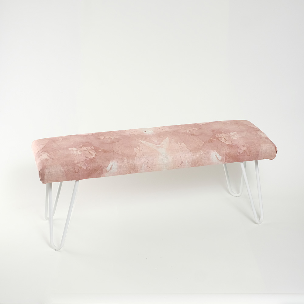 Upholstered Blush Pink Home Decor Bench Dana Mooney Vancouver