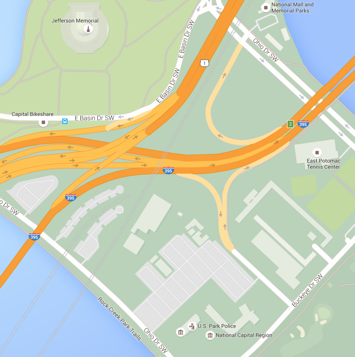 Ohio Dr SW and the Tidal Basin