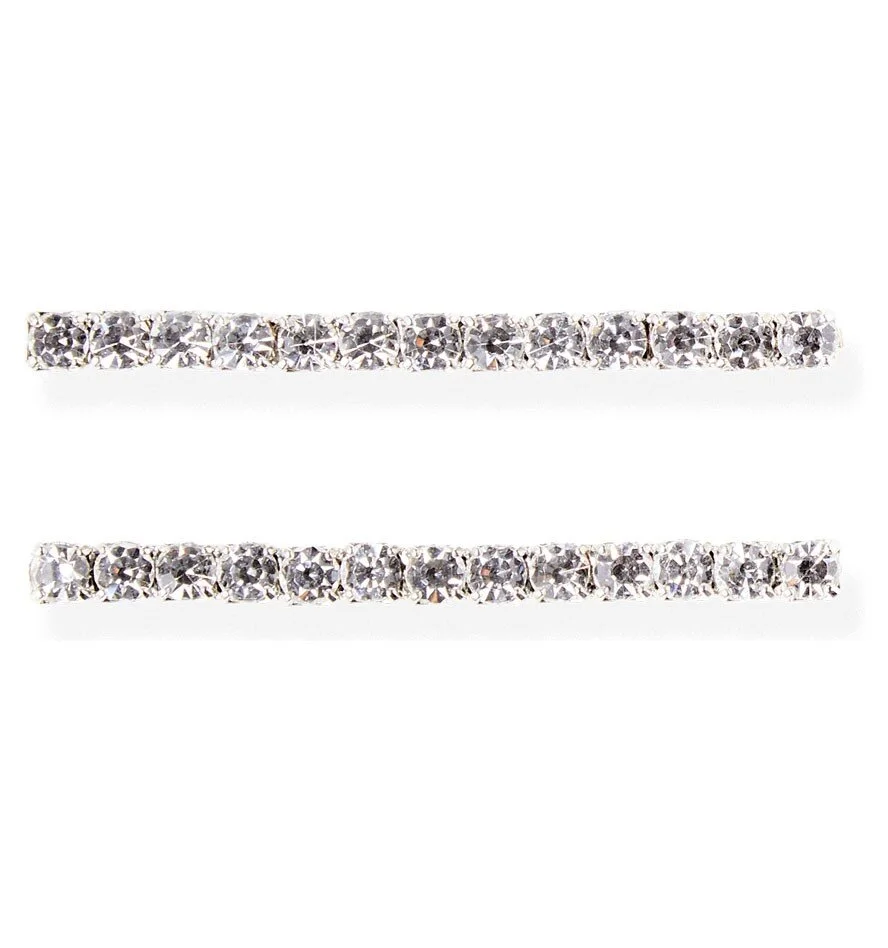 【Jennifer Behr】 Gwenセットオブ 3クリスタル bobby pins Gwen Bobby Pins -- Crystal – Jennifer Behr LLC