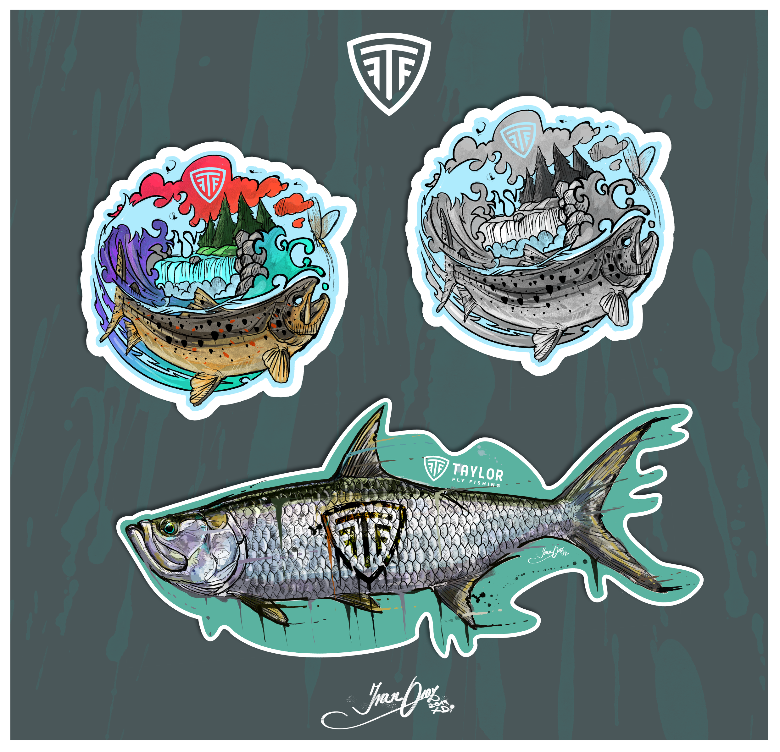 Sticker Pack 2 — Taylor Fly Fishing
