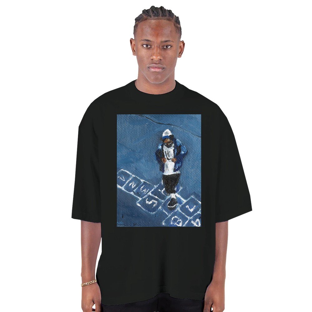 A minorrr Men's Oversized Drop-Shoulder Crewneck T-Shirt A minorrr Men's Oversized Drop-Shoulder Crewneck T-Shirt