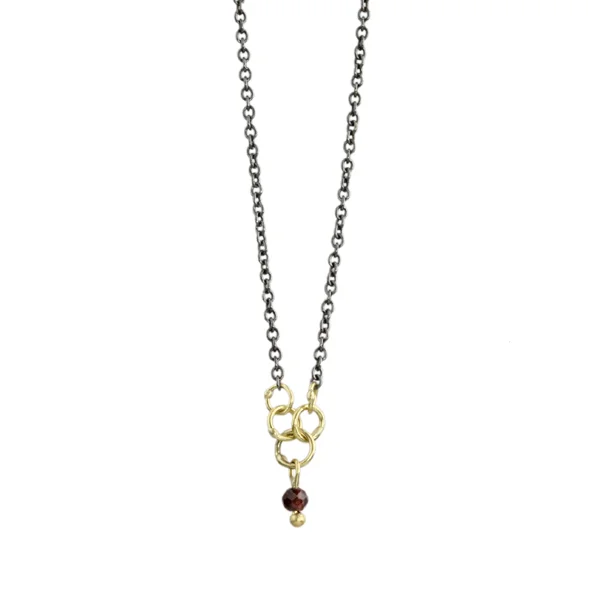 Minnow Necklace - Garnet or Labradorite — sarah mcguire studio