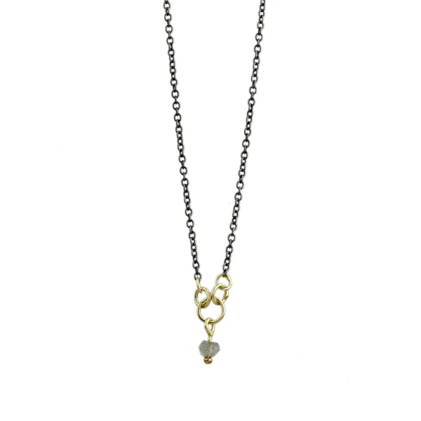 Minnow Necklace - Garnet or Labradorite — sarah mcguire studio