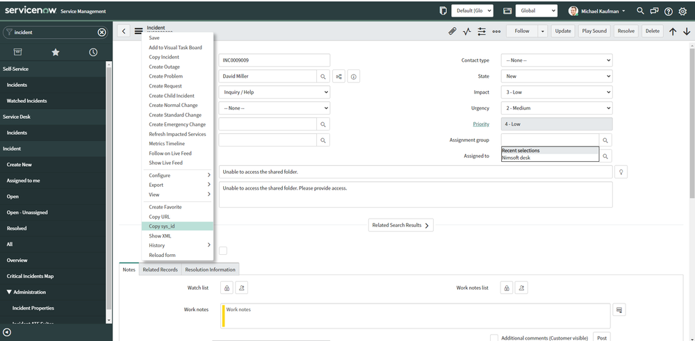 Example Copy sys_id