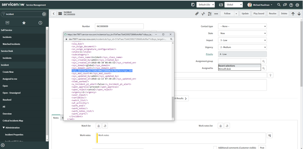 Example XML