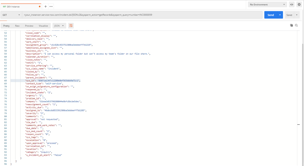 Example REST Query