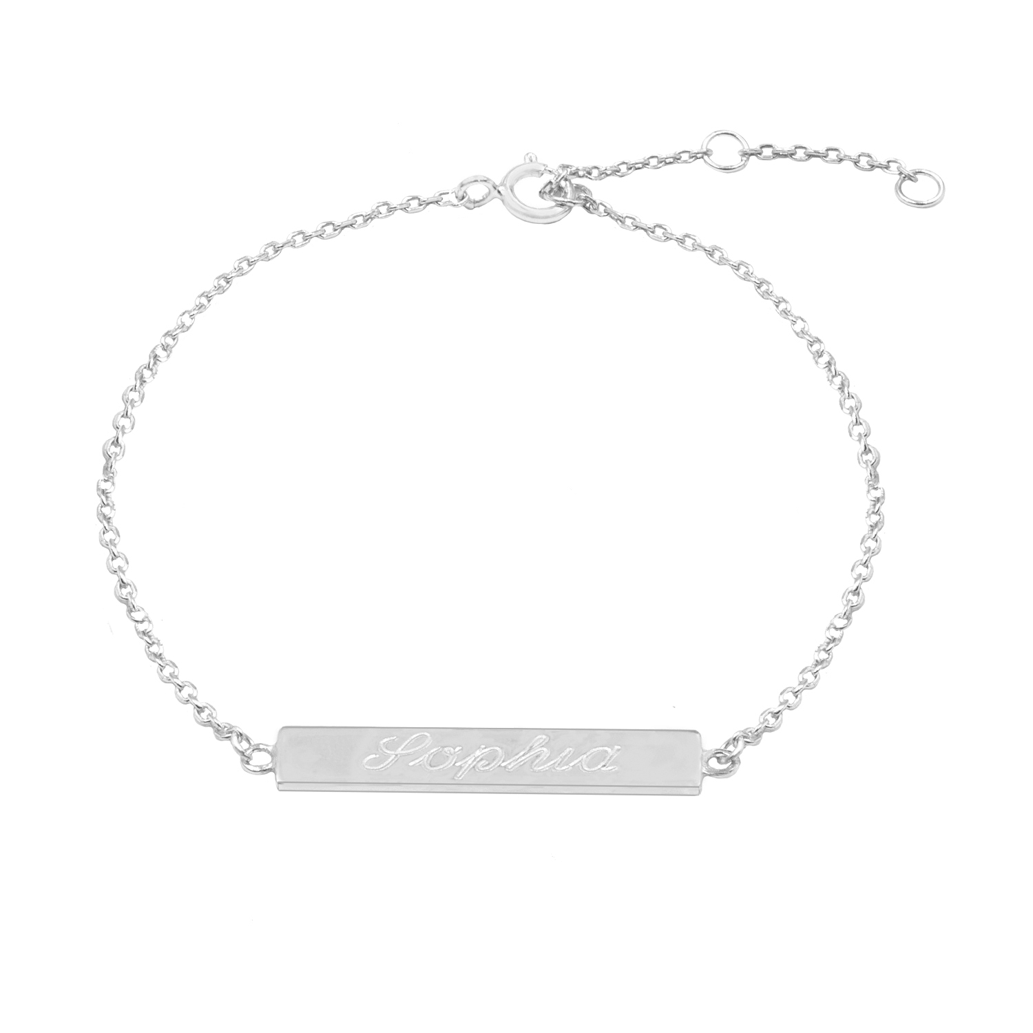 The M Jewelers Script Bar Bracelet