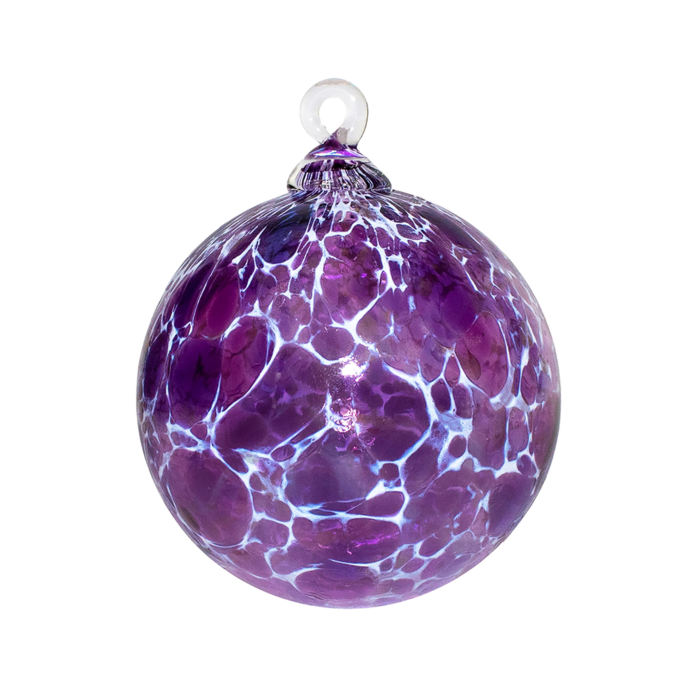 Wind & Weather Iridescent Glass Stones, Set of 3 - Purple