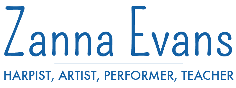 Zanna Evans - Harpist, Artist, Performer, Teacher
