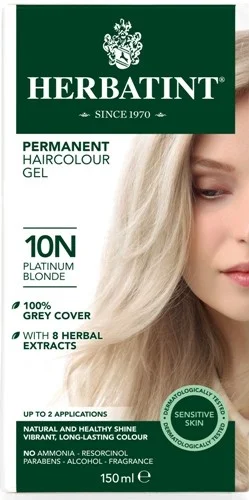 Herbatint Hair Color 10n Platinum Blonde The Organic Market