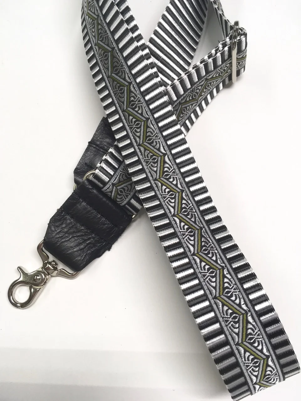 white purse strap