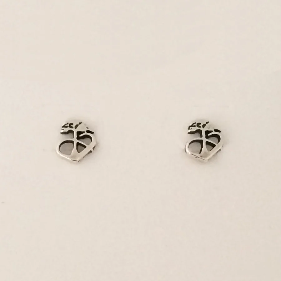 small silver stud earrings