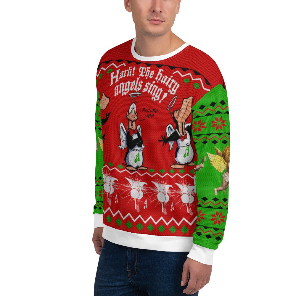 alcohol Grace Toegangsprijs Ugly Christmas Sweatshirt - Opus — Berkeley Breathed - Bloom County