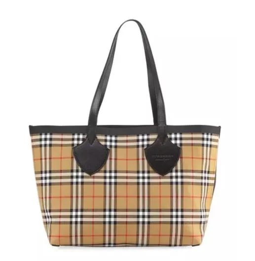 burberry canvas check tote