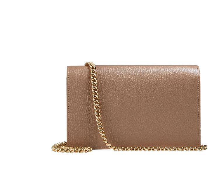 petite marmont leather wallet on a chain gucci