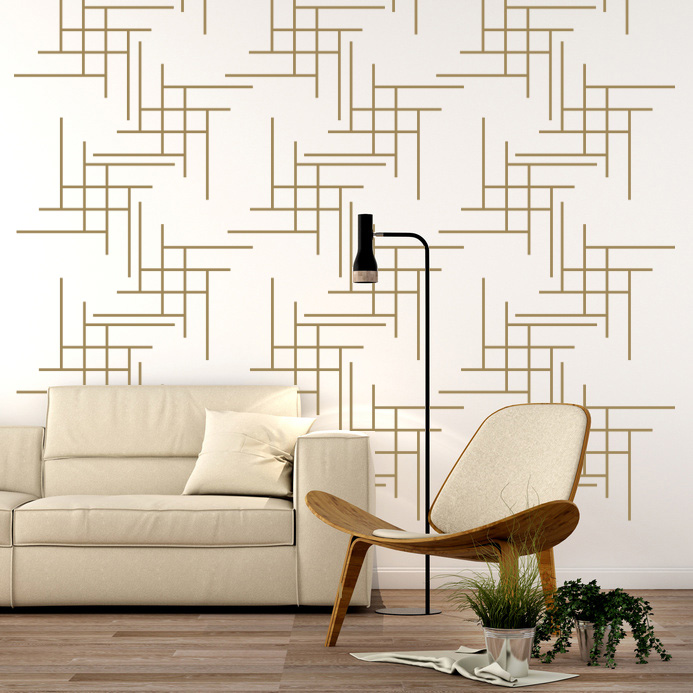gold wall decals