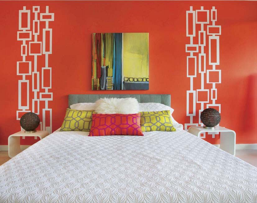 Rectangle Mid Century Modern Wall Decor Wall Star Graphics
