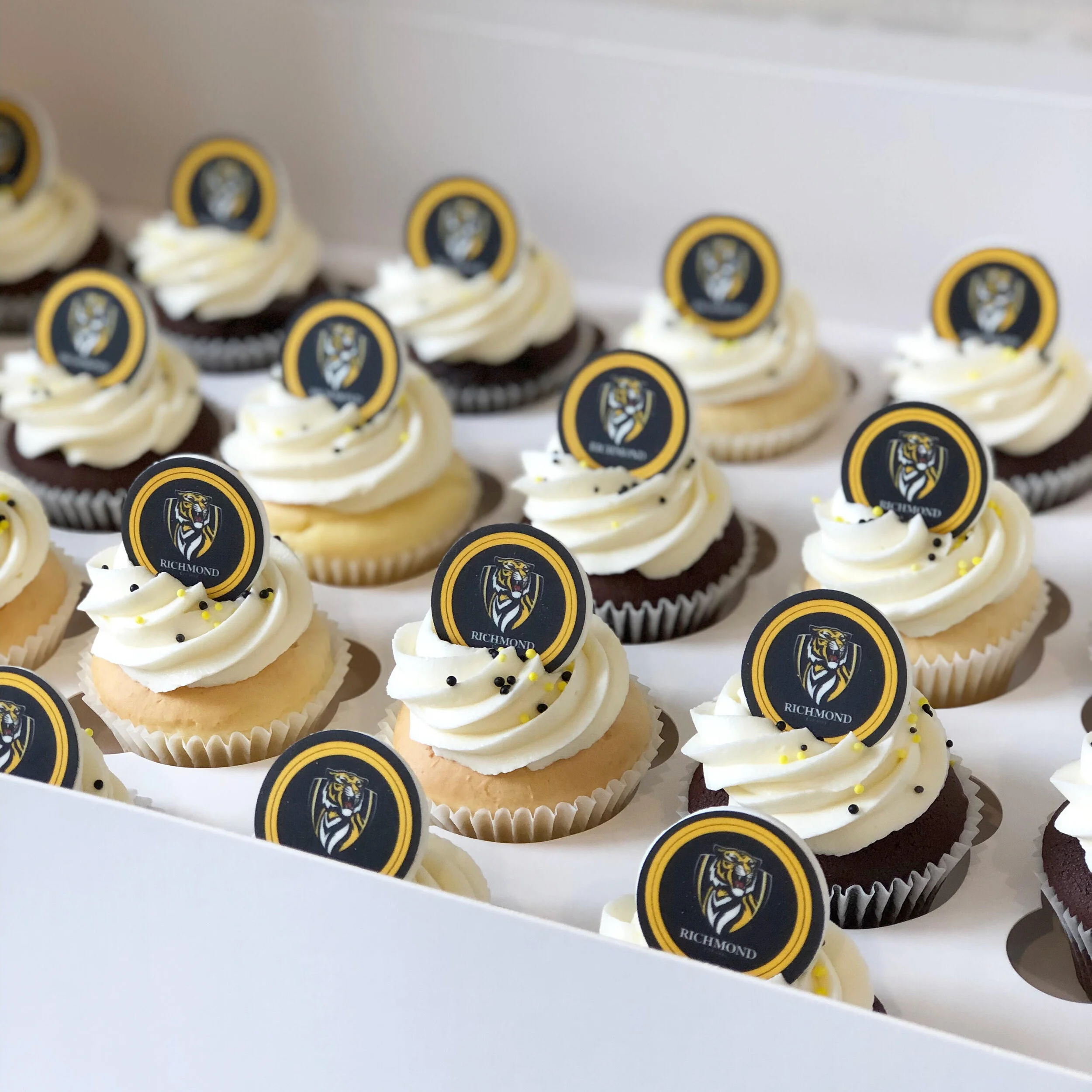 Afl Logo Cupcakes Richmond Burnt Butter Cakes