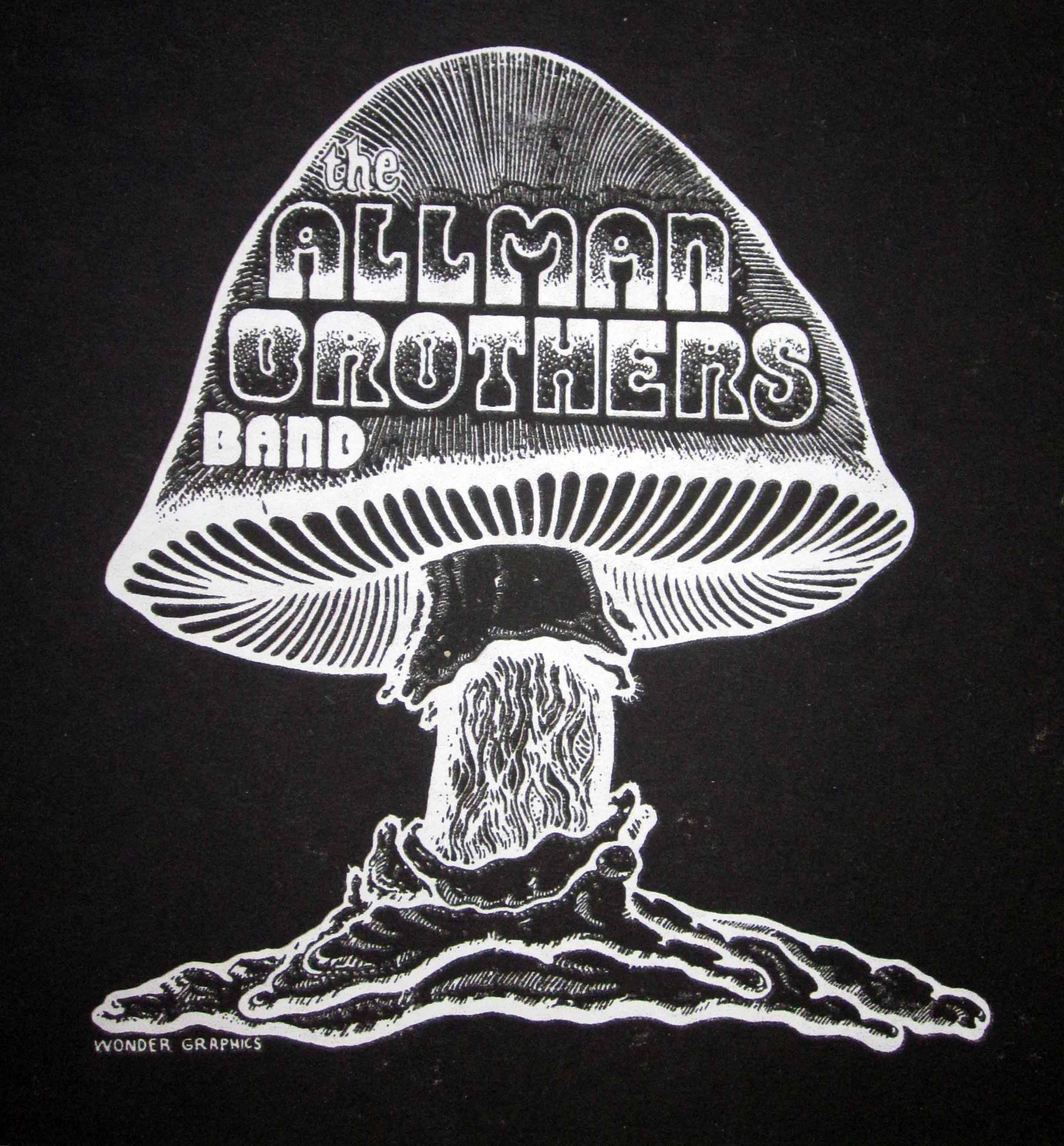 Allman Brothers Band 1972 Concert Poster Flournoy Holmes