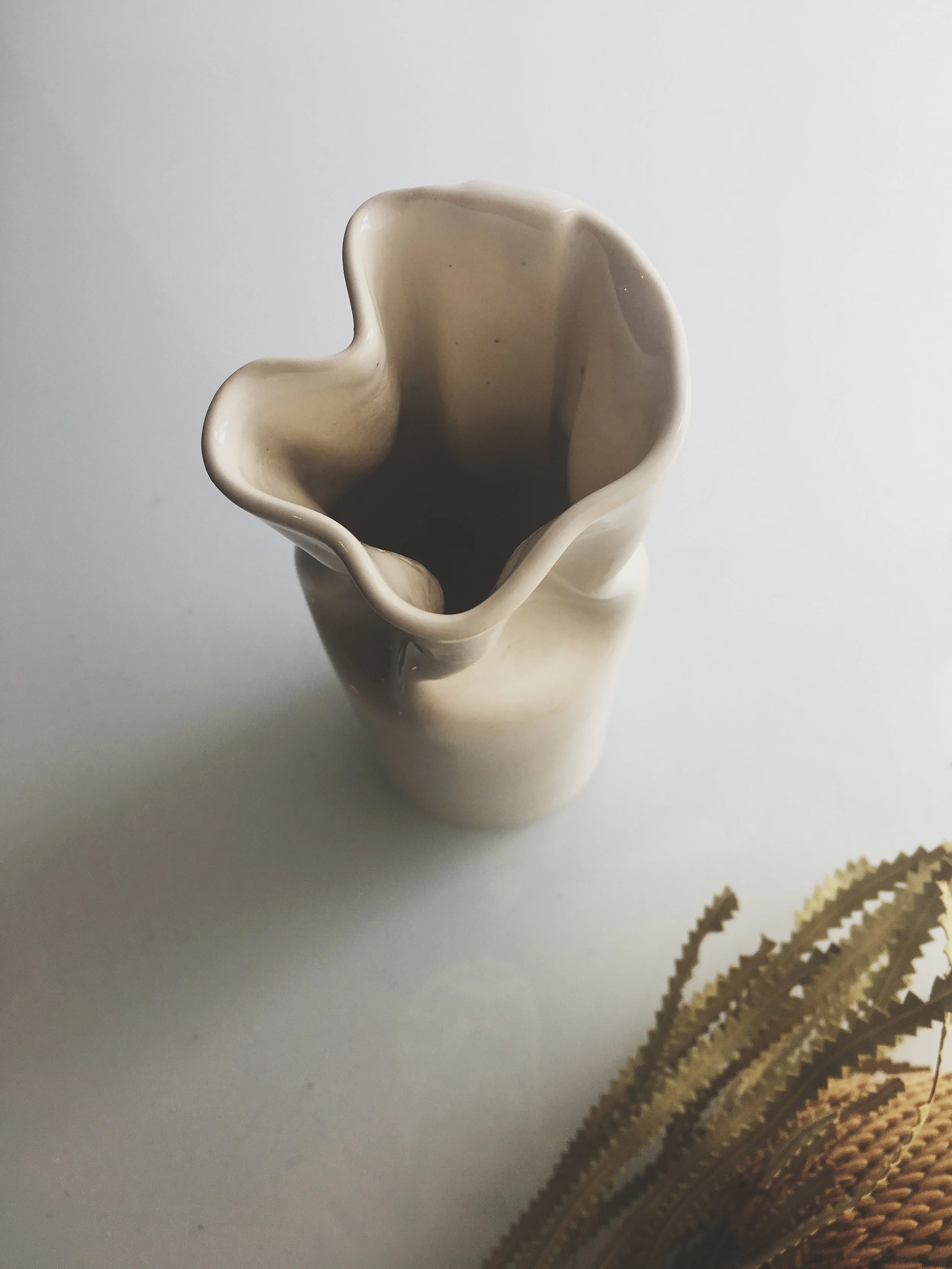 White Paper Bag Vase I I I V V V Y Y Y Ceramics