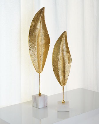 Photo: Golden Leaf Sculptures by the John-Richard Collection
