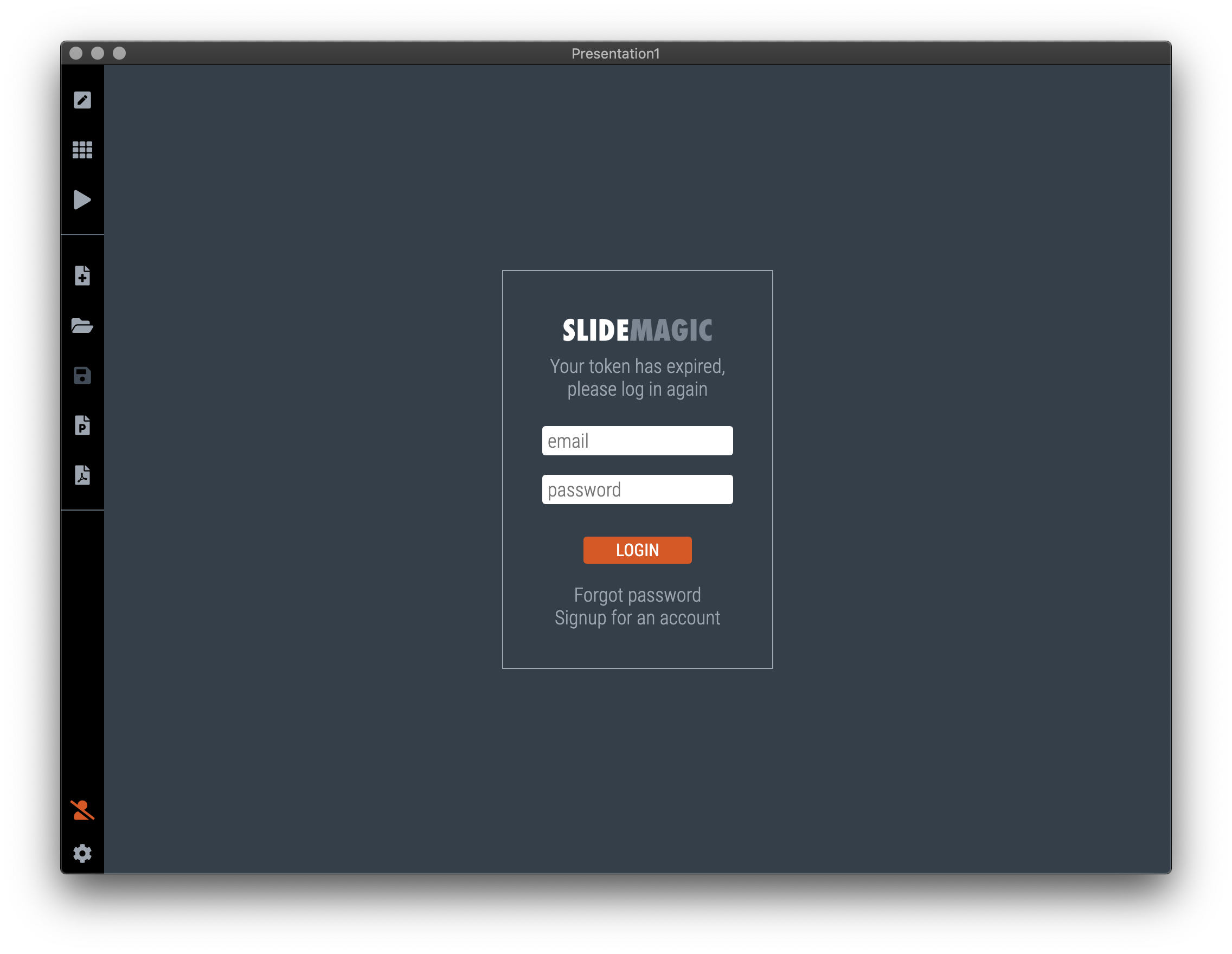 帐户:在这里您可以登录您的SlideMagic帐户以访问Pro功能,例如转换为PowerPoint