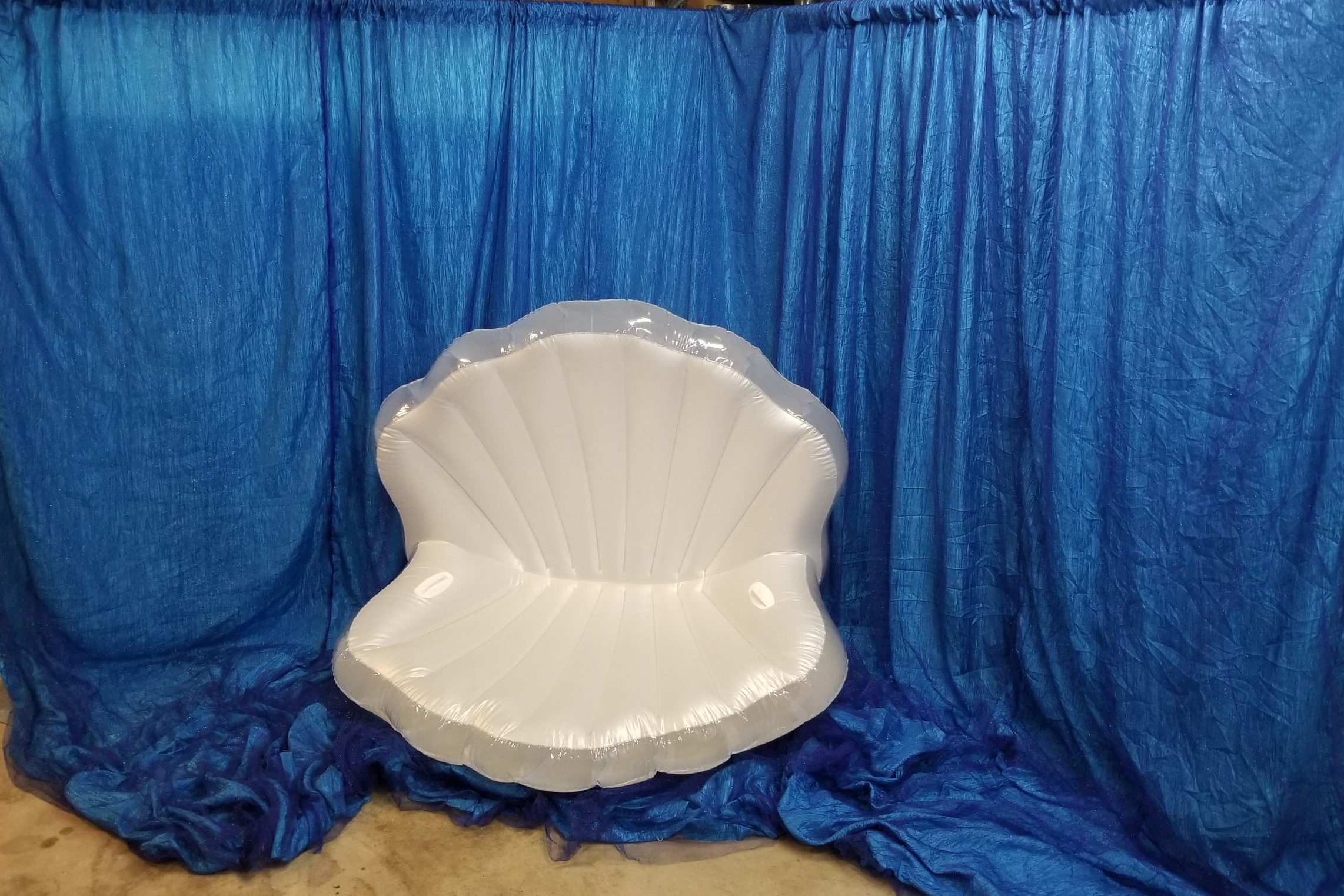 Seaside Sparkle Blue Backdrop Rental Sheroes Entertainment 805