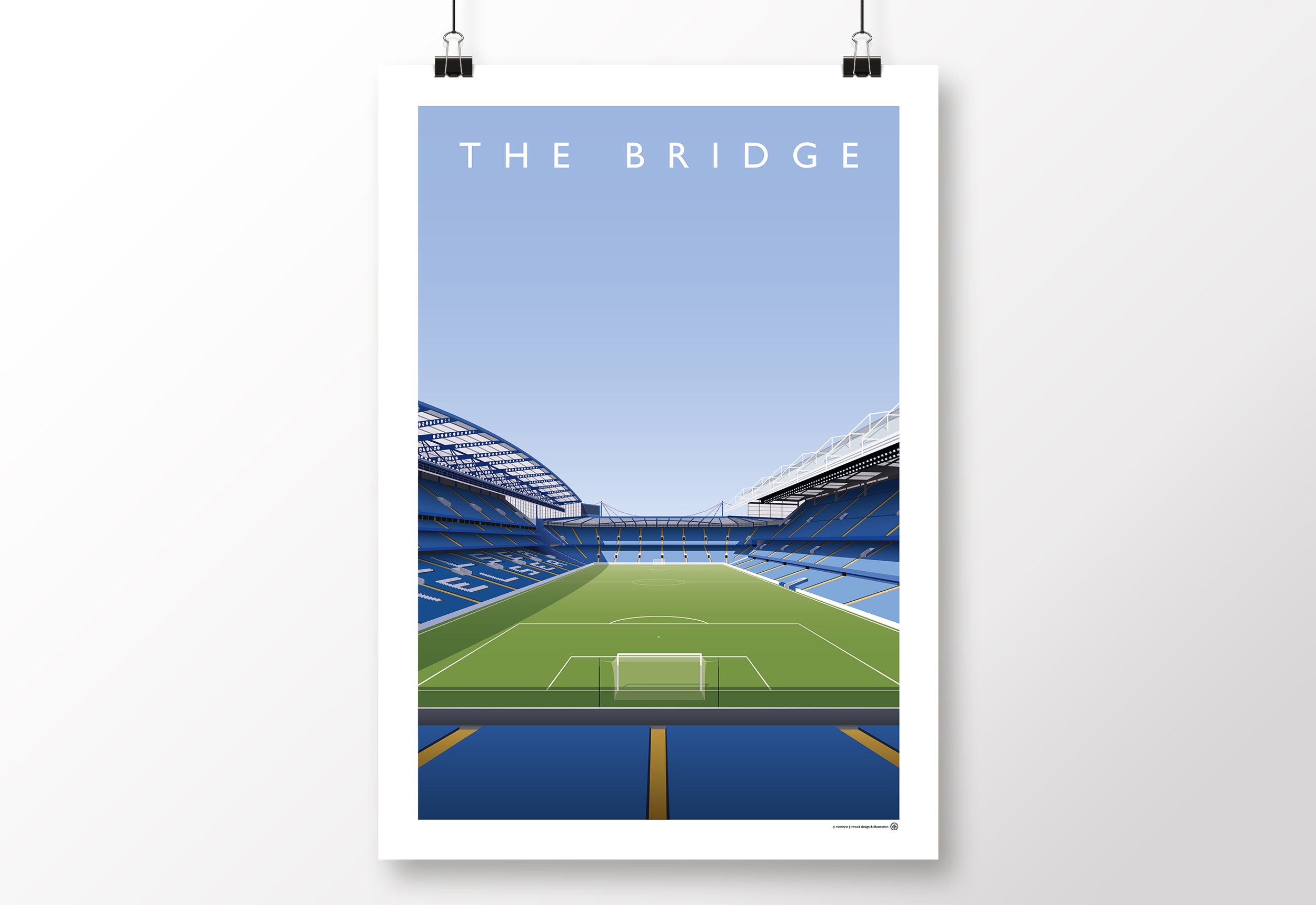 Lyn Blossom Blæse CFC Stamford Bridge - Matthew Harding Stand Poster | Matthew J I Wood  Design & Illustration