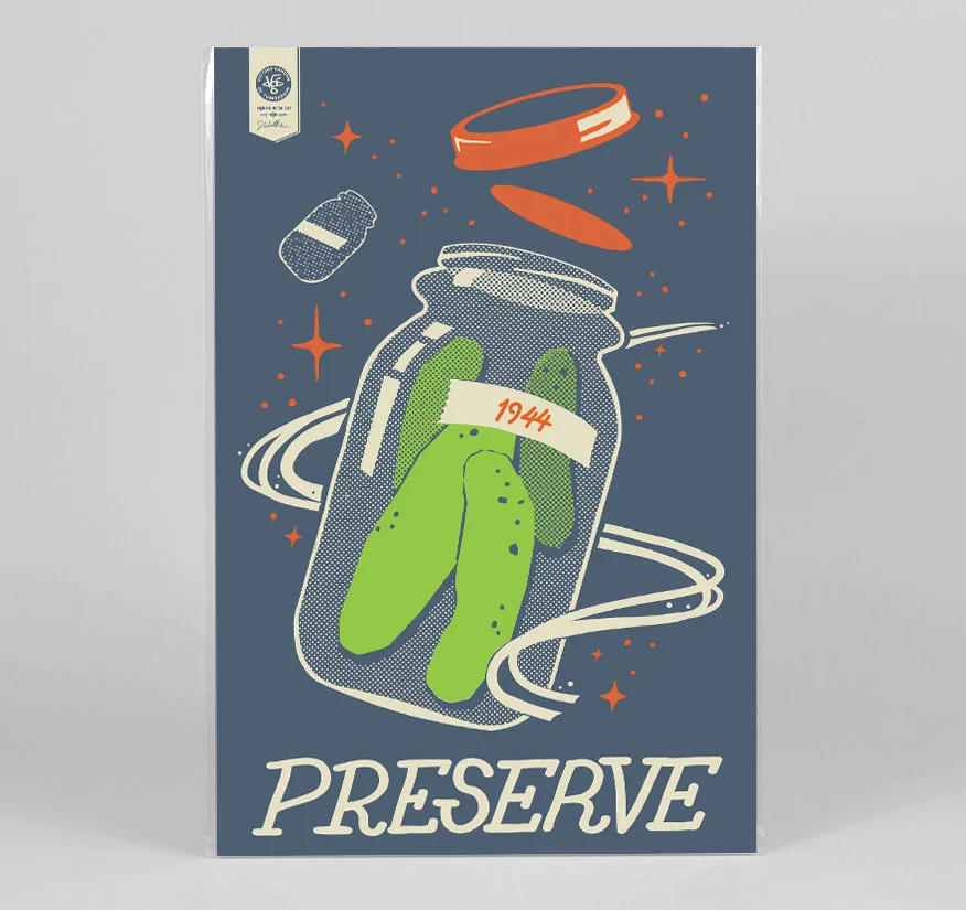 Preserve 12x18 Screenprint Poster The Victory Garden Of Tomorrow